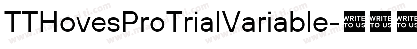 TTHovesProTrialVariable字体转换