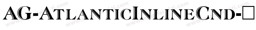 AG-AtlanticInlineCnd字体转换