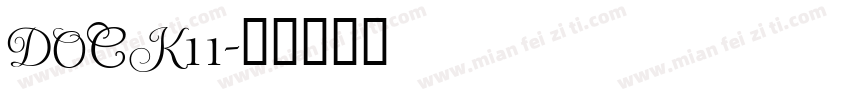 DOCK11字体转换