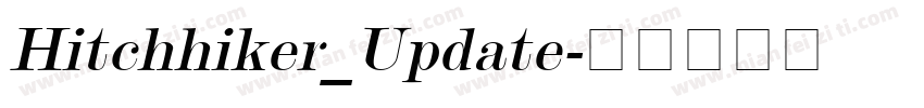 Hitchhiker_Update字体转换