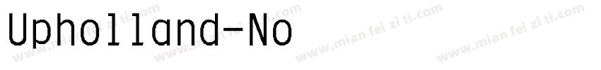 Upholland-Normal字体转换