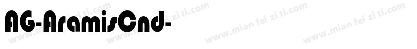 AG-AramisCnd字体转换