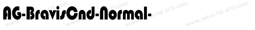 AG-BravisCnd-Normal字体转换