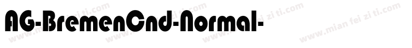 AG-BremenCnd-Normal字体转换