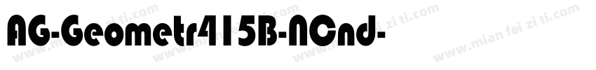 AG-Geometr415B-NCnd字体转换