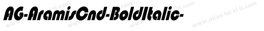 AG-AramisCnd-BoldItalic字体转换