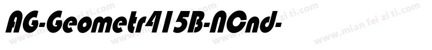 AG-Geometr415B-NCnd字体转换