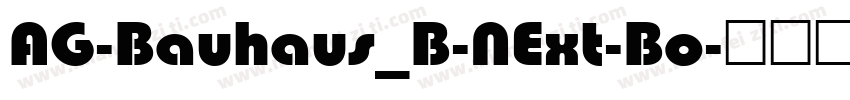 AG-Bauhaus_B-NExt-Bo字体转换