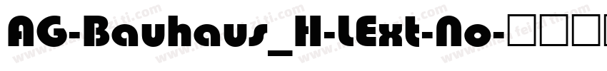 AG-Bauhaus_H-LExt-No字体转换