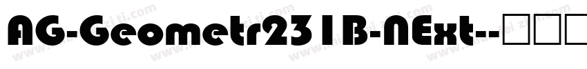 AG-Geometr231B-NExt-字体转换