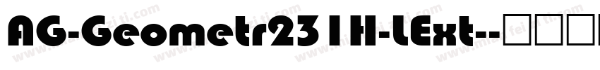 AG-Geometr231H-LExt-字体转换