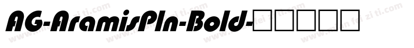 AG-AramisPln-Bold字体转换