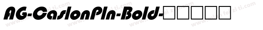 AG-CaslonPln-Bold字体转换