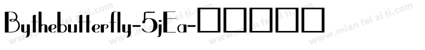 Bythebutterfly-5jEa字体转换