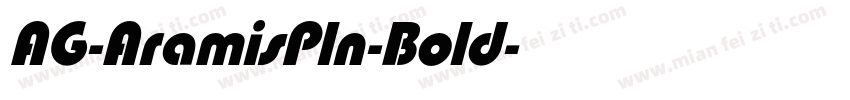 AG-AramisPln-Bold字体转换