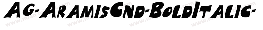 AG-AramisCnd-BoldItalic字体转换