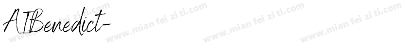 AIBenedict字体转换