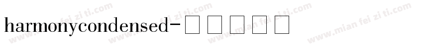 harmonycondensed字体转换