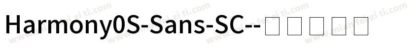 Harmony0S-Sans-SC-字体转换