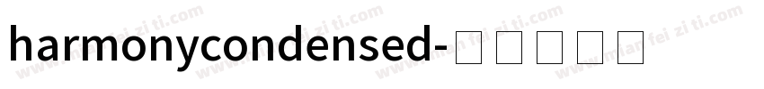 harmonycondensed字体转换