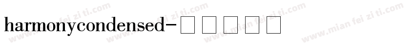 harmonycondensed字体转换
