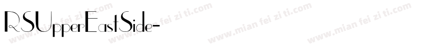 RSUpperEastSide字体转换