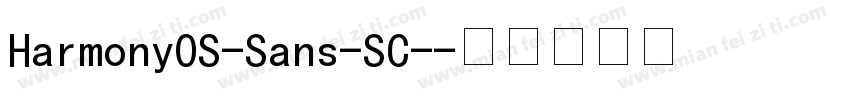 Harmony0S-Sans-SC-字体转换