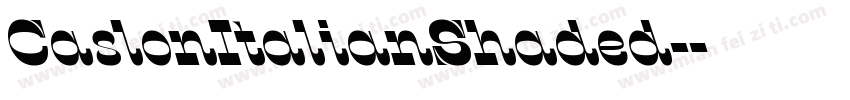 CaslonItalianShaded-字体转换