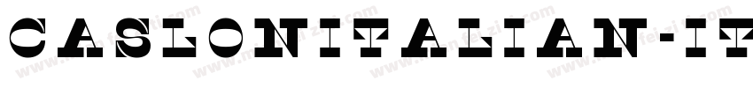 CaslonItalian-Italic字体转换