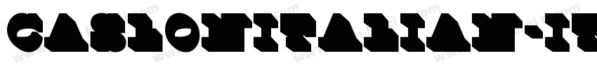 CaslonItalian-Italic字体转换