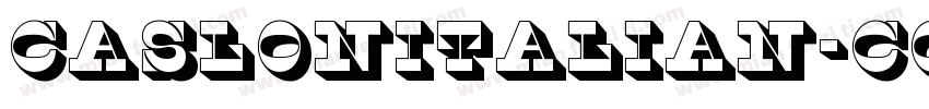CaslonItalian-Contra字体转换