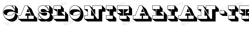 CaslonItalian-Italic字体转换