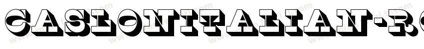 CaslonItalian-Roma字体转换