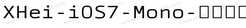 XHei-iOS7-Mono字体转换