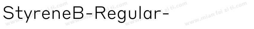 StyreneB-Regular字体转换