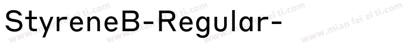 StyreneB-Regular字体转换