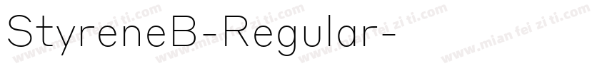 StyreneB-Regular字体转换