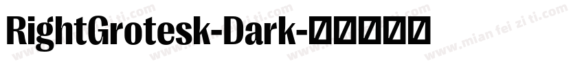 RightGrotesk-Dark字体转换