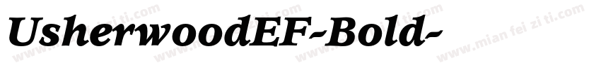 UsherwoodEF-Bold字体转换