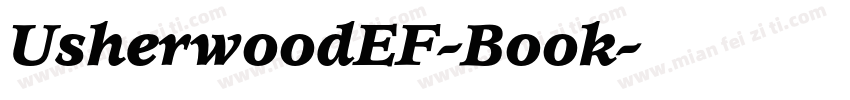 UsherwoodEF-Book字体转换