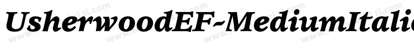 UsherwoodEF-MediumItalic字体转换