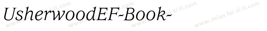UsherwoodEF-Book字体转换