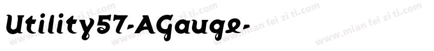 Utility57-AGauge字体转换
