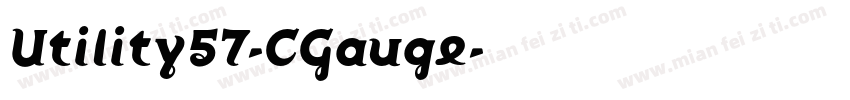 Utility57-CGauge字体转换