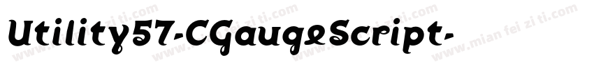 Utility57-CGaugeScript字体转换