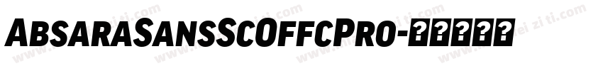 AbsaraSansScOffcPro字体转换