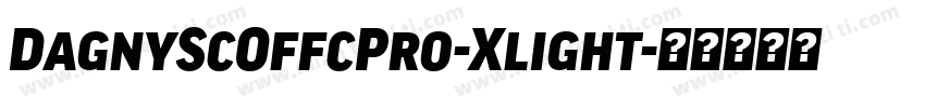 DagnyScOffcPro-Xlight字体转换