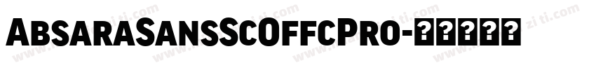 AbsaraSansScOffcPro字体转换