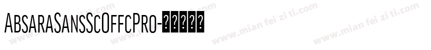 AbsaraSansScOffcPro字体转换
