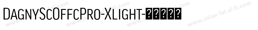 DagnyScOffcPro-Xlight字体转换
